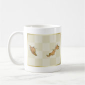 マレーシアの旗 + 地図のマグ コーヒーマグカップ (左)