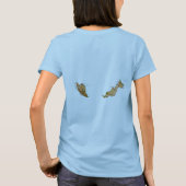 マレーシアの旗+地図+テキストTシャツ Tシャツ (裏面)