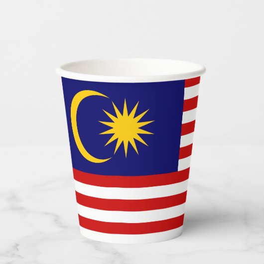 マレーシアの旗 紙コップ (正面)