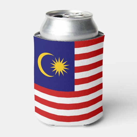 マレーシアの旗 缶クーラー (缶正面)