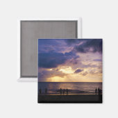 マレーシアの海岸日没 マグネット (正面/裏面)