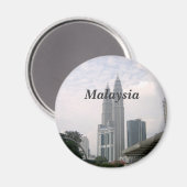 マレーシアの都市景観 マグネット (正面/裏面)