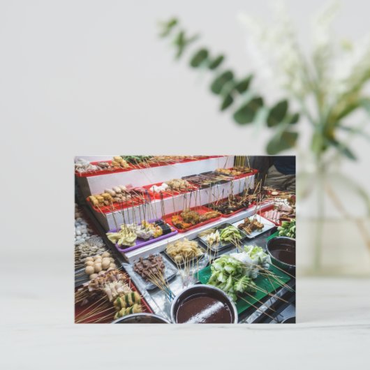 マレーシアのLocホットポットセットアジアンフーズ ポストカード (スタンド正面)