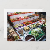 マレーシアのLocホットポットセットアジアンフーズ ポストカード (正面/裏面)