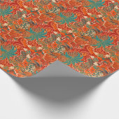 マレーシアろうけつ染め:美しいアートパターン。 ラッピングペーパー (角)