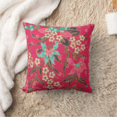 マレーシアインドネシアろうけつ染めアートパターン クッション (ブランケット)