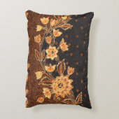 マレーシアインドネシアろうけつ染めアート美しい アクセントクッション (裏面(縦))