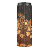 マレーシアインドネシアろうけつ染めアート美しい タンブラー (裏面)