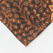 マレーシアインドネシアろうけつ染めアート美しい フリースブランケット (角)