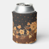 マレーシアインドネシアろうけつ染めアート美しい 缶クーラー (缶裏面)