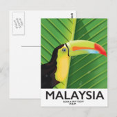 マレーシアオオハシの旅行ポスター ポストカード (正面/裏面)