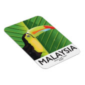 マレーシアオオハシの旅行ポスター マグネット (右側)