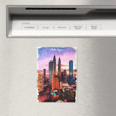 マレーシアクアラルンプールスカイライン マグネット (インサイチュ (食洗機))