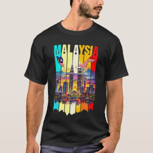 マレーシアクアラルンプールマレーシアカラフルスカイラインCi Tシャツ
