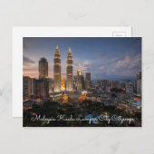 マレーシアクアラルンプール市街並みポストカード ポストカード (正面/裏面)