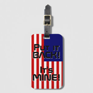 マレーシア国おもしろい旗 ラゲッジタグ