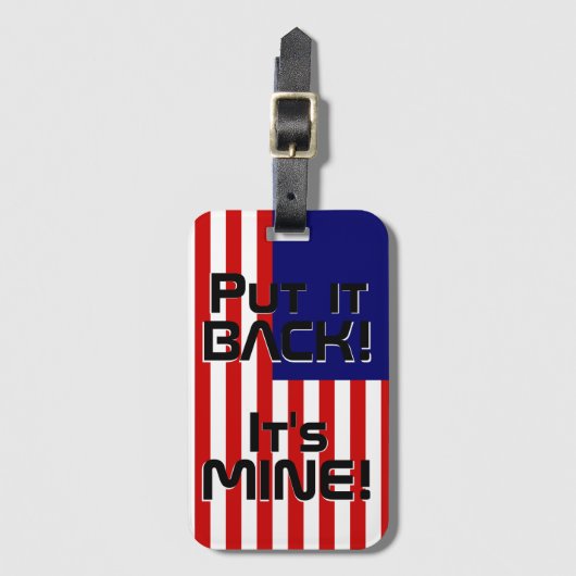 マレーシア国おもしろい旗 ラゲッジタグ (正面縦)