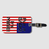 マレーシア国おもしろい旗 ラゲッジタグ (正面横)