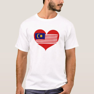 マレーシア国旗が大好き Tシャツ