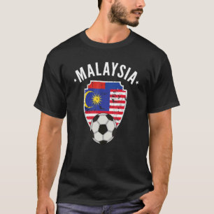 マレーシア国旗のサッカー・マレーシアP Tシャツ