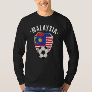 マレーシア国旗のサッカー・マレーシアP Tシャツ
