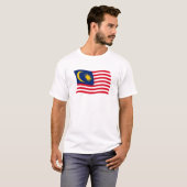 マレーシア国旗のシャツ Tシャツ (正面フル)