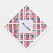 マレーシア国旗のタイル張りブラック・ペルソナライゼーション (コーナー)