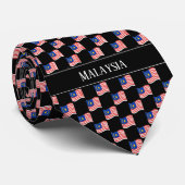 マレーシア国旗のパターン（波型） ネクタイ (ロール)