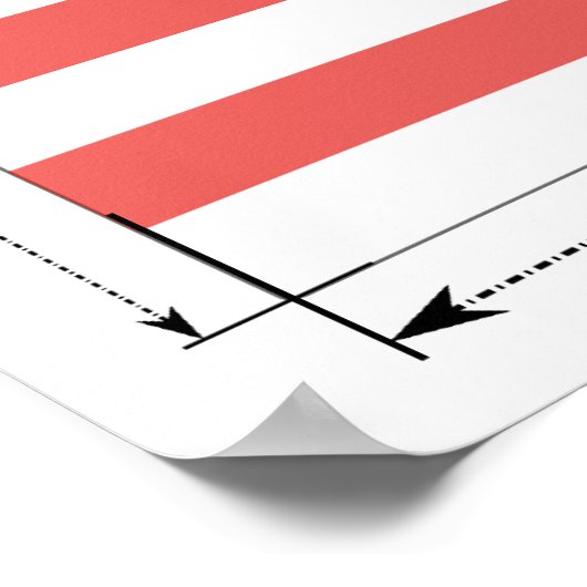 マレーシア国旗の大きさ ポスター (角)