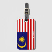 マレーシア国旗の愛国心 ラゲッジタグ (正面縦)