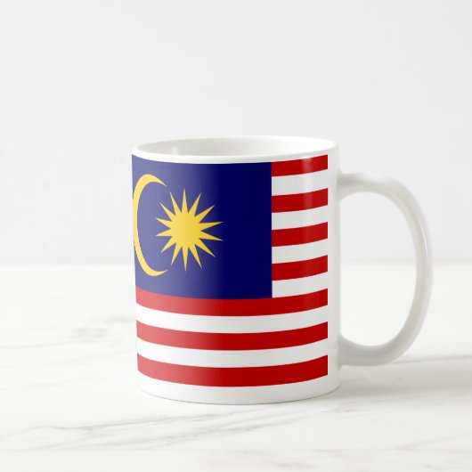 マレーシア国旗の愛国的なマグカップ コーヒーマグカップ (右)