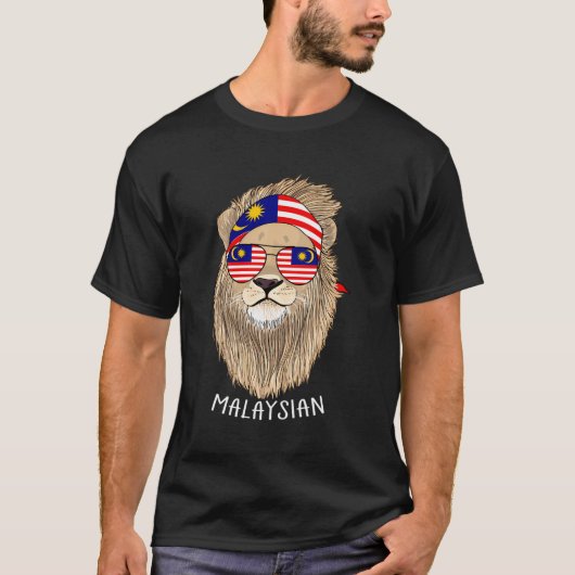 マレーシア国旗マレーシア伝統マレーシア Tシャツ (正面)