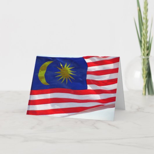 マレーシア国旗 カード (正面)