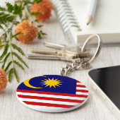 マレーシア国旗 キーホルダー (側面)