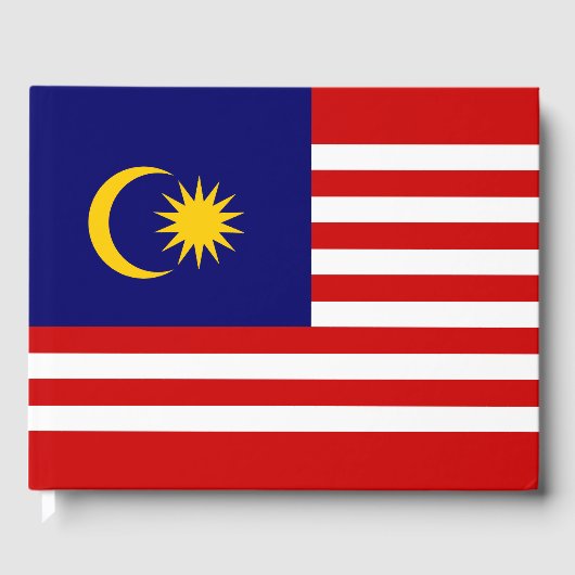 マレーシア国旗 ゲストブック (正面)