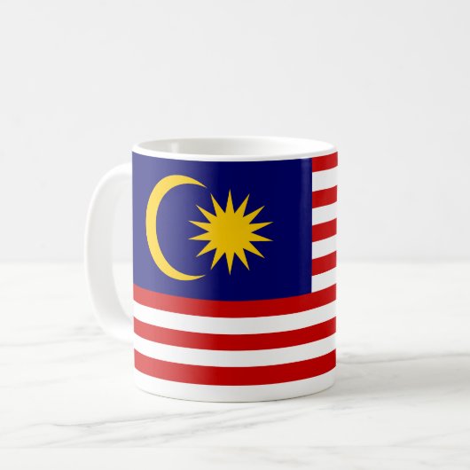 マレーシア国旗 コーヒーマグカップ (正面左)