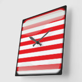 マレーシア国旗 スクエア壁時計 (傾斜)