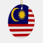 マレーシア国旗 セラミックオーナメント (右)