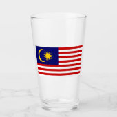 マレーシア国旗 タンブラーグラス (正面)