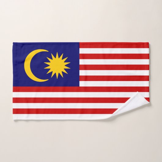 マレーシア国旗 ハンドタオル (ハンドタオル)