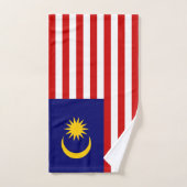 マレーシア国旗 バスタオルセット (ハンドタオル)