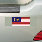 マレーシア国旗 バンパーステッカー (車上)