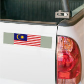 マレーシア国旗 バンパーステッカー (トラック上)