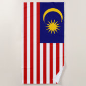 マレーシア国旗 ビーチタオル (正面)