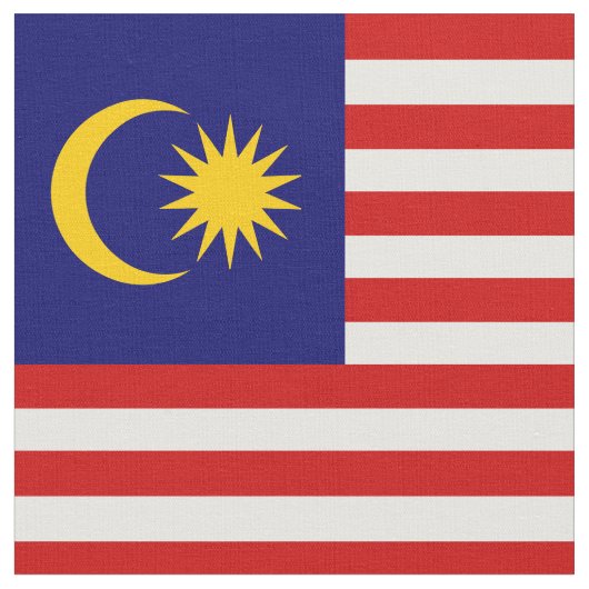 マレーシア国旗 ファブリック (クローズアップ)