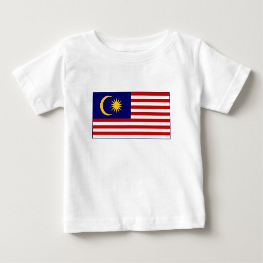 マレーシア国旗 ベビーTシャツ (正面)