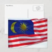 マレーシア国旗 ポストカード (正面/裏面)