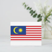 マレーシア国旗 ポストカード (スタンド正面)