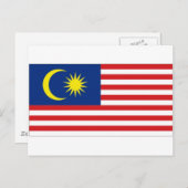 マレーシア国旗 ポストカード (正面/裏面)