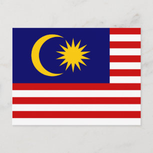 マレーシア国旗 ポストカード